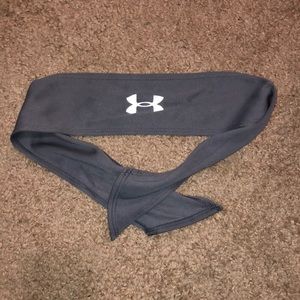 Gray Under Armor Tie Headband